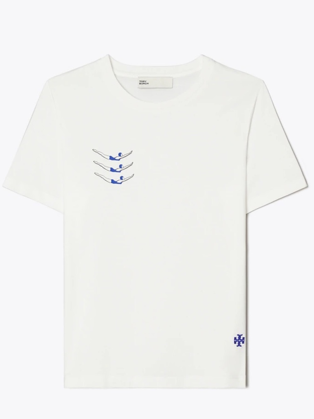NWT Tory Burch Swimmers Cotton T-Shirt XL